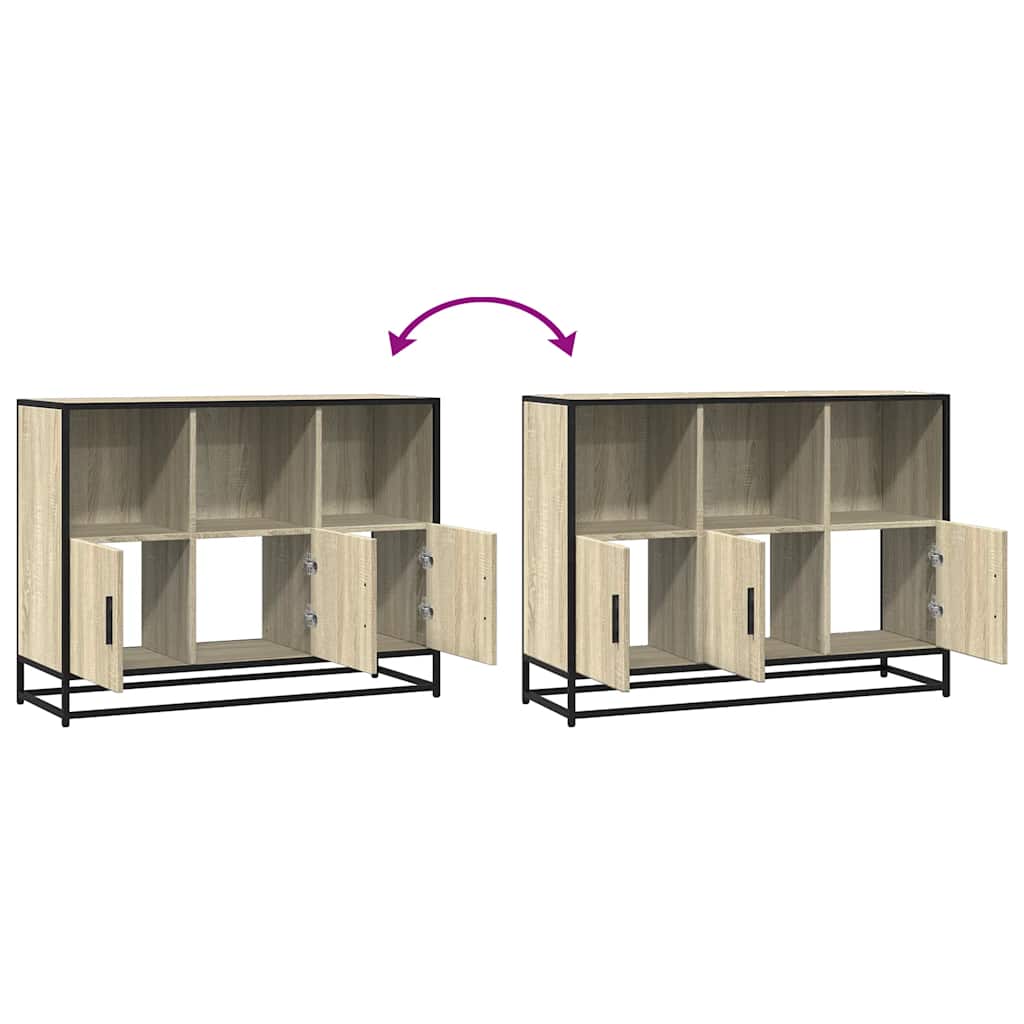 Buffet chêne sonoma 100x35x76 cm bois d'ingénierie - XIOS