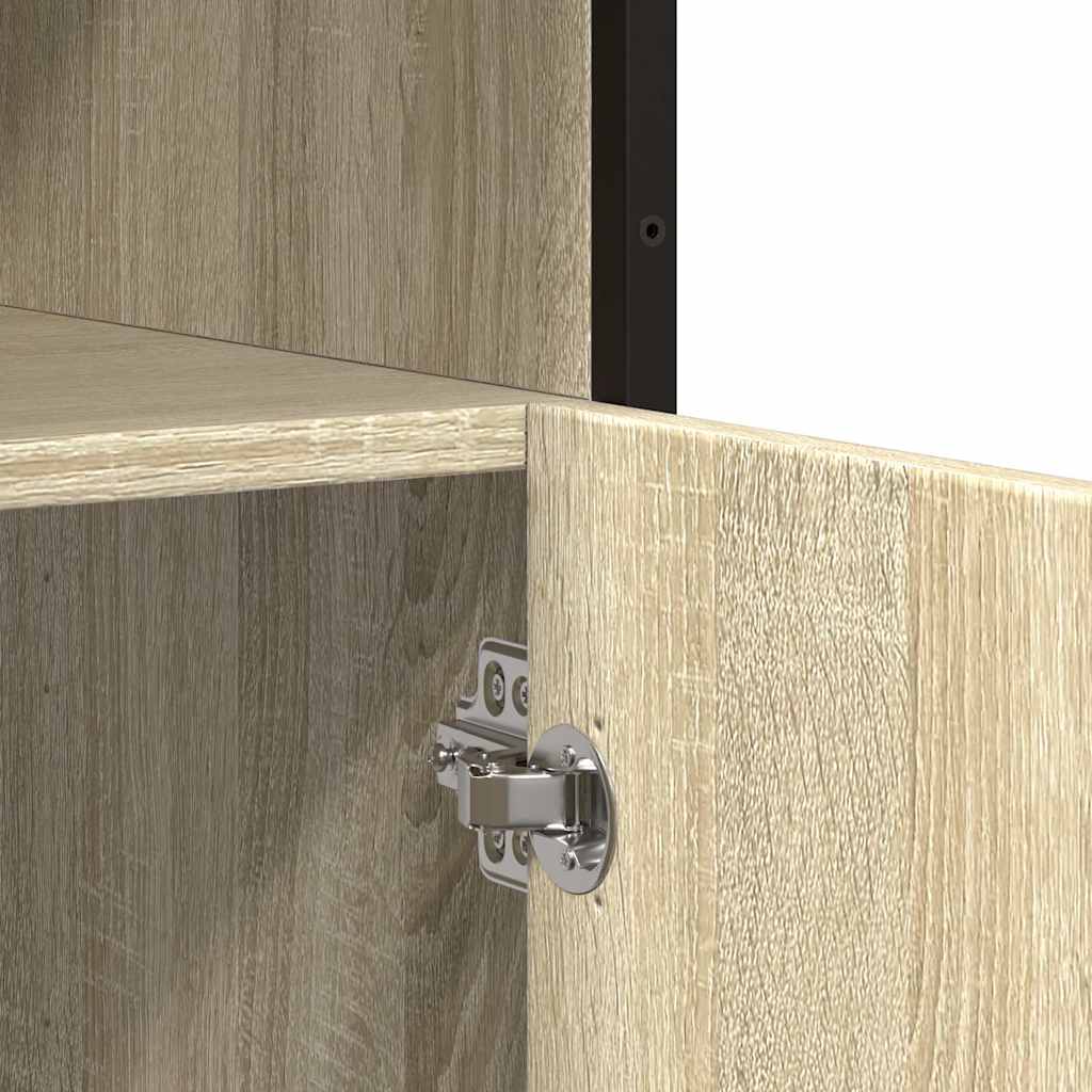 Buffet chêne sonoma 100x35x76 cm bois d'ingénierie - XIOS