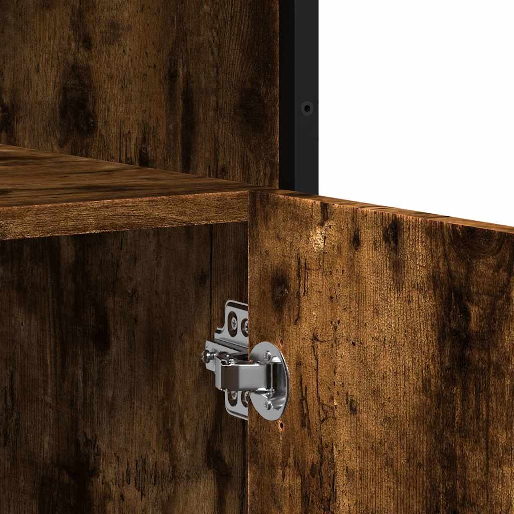Buffet chêne fumé 100x35x76 cm bois d'ingénierie - XIOS