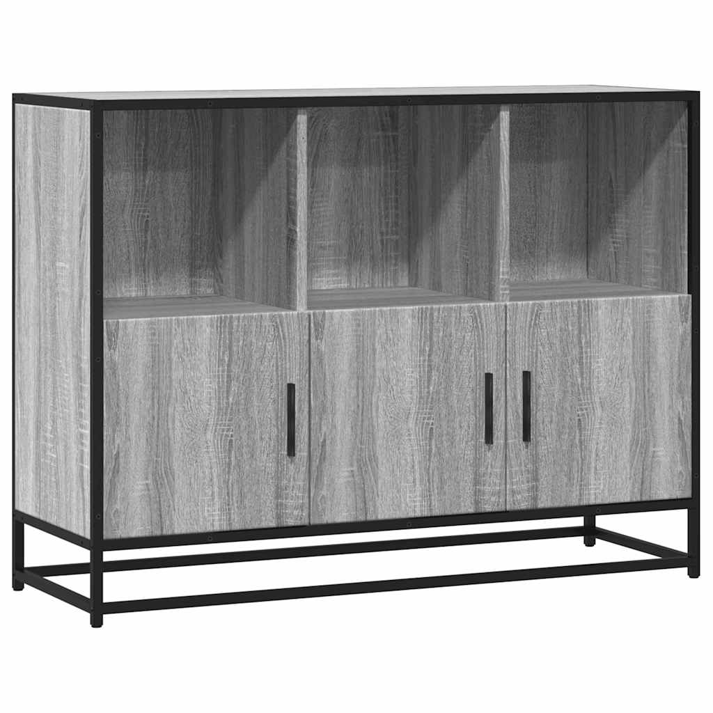 Buffet sonoma gris 100x35x76 cm bois d'ingénierie - XIOS