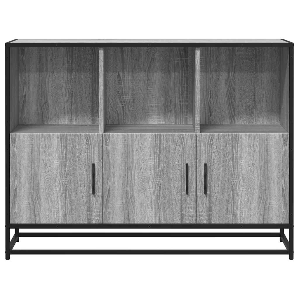 Buffet sonoma gris 100x35x76 cm bois d'ingénierie - XIOS
