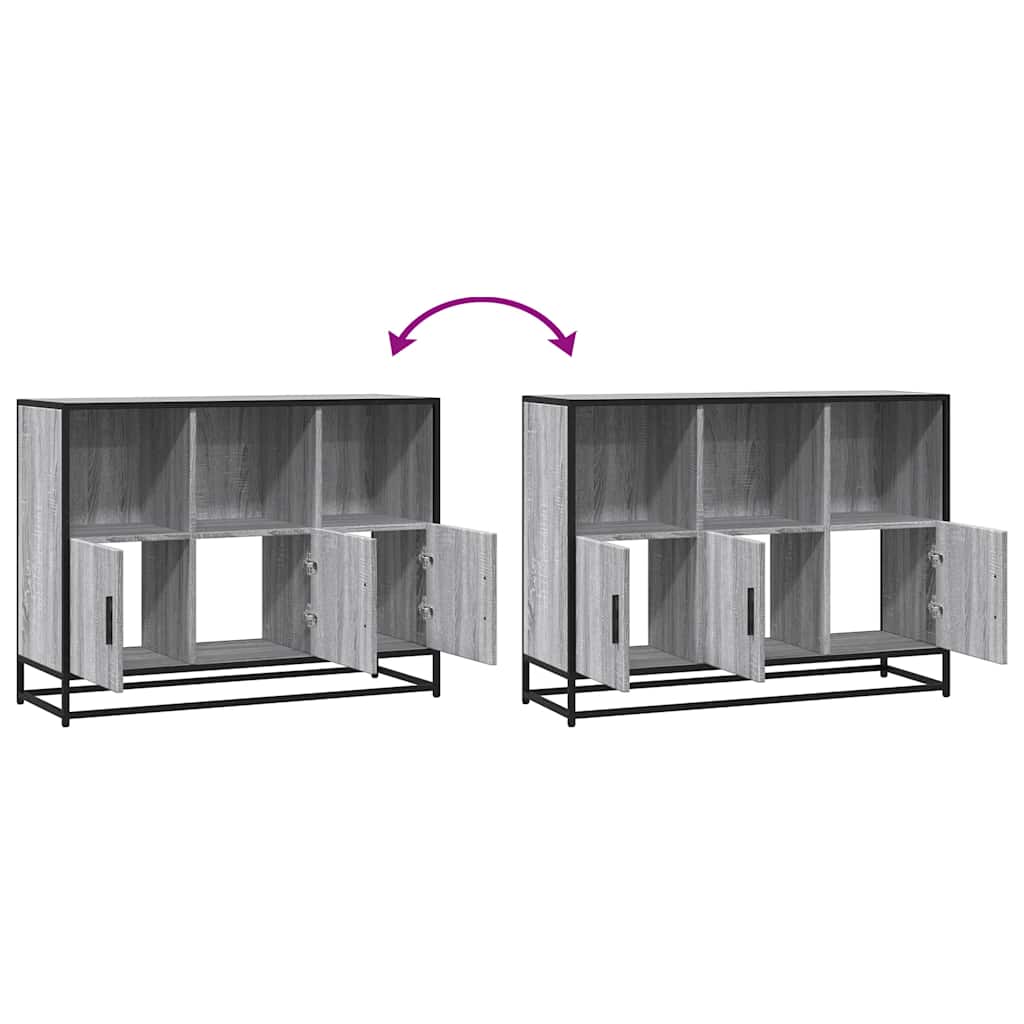 Buffet sonoma gris 100x35x76 cm bois d'ingénierie - XIOS