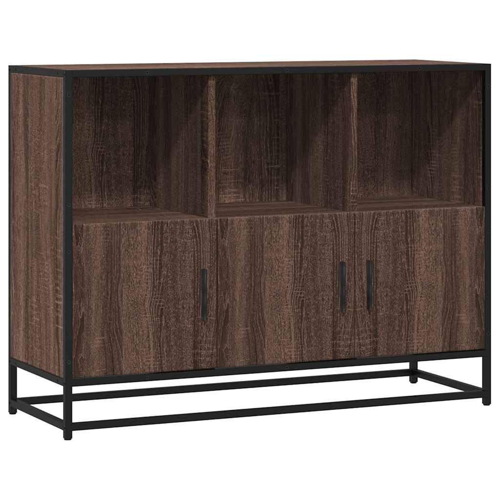 Buffet chêne marron 100x35x76 cm bois d'ingénierie - XIOS