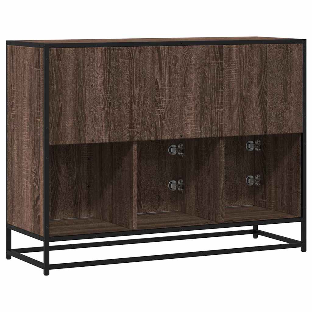 Buffet chêne marron 100x35x76 cm bois d'ingénierie - XIOS