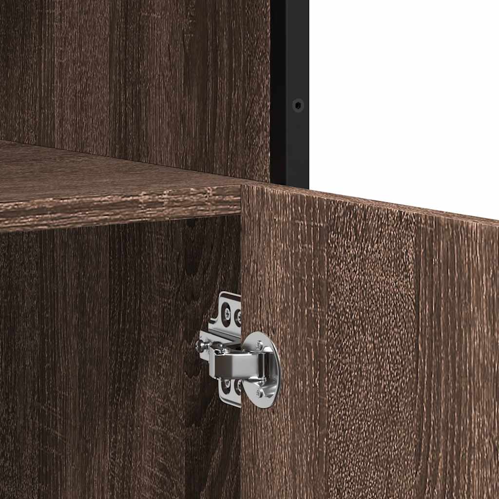 Buffet chêne marron 100x35x76 cm bois d'ingénierie - XIOS