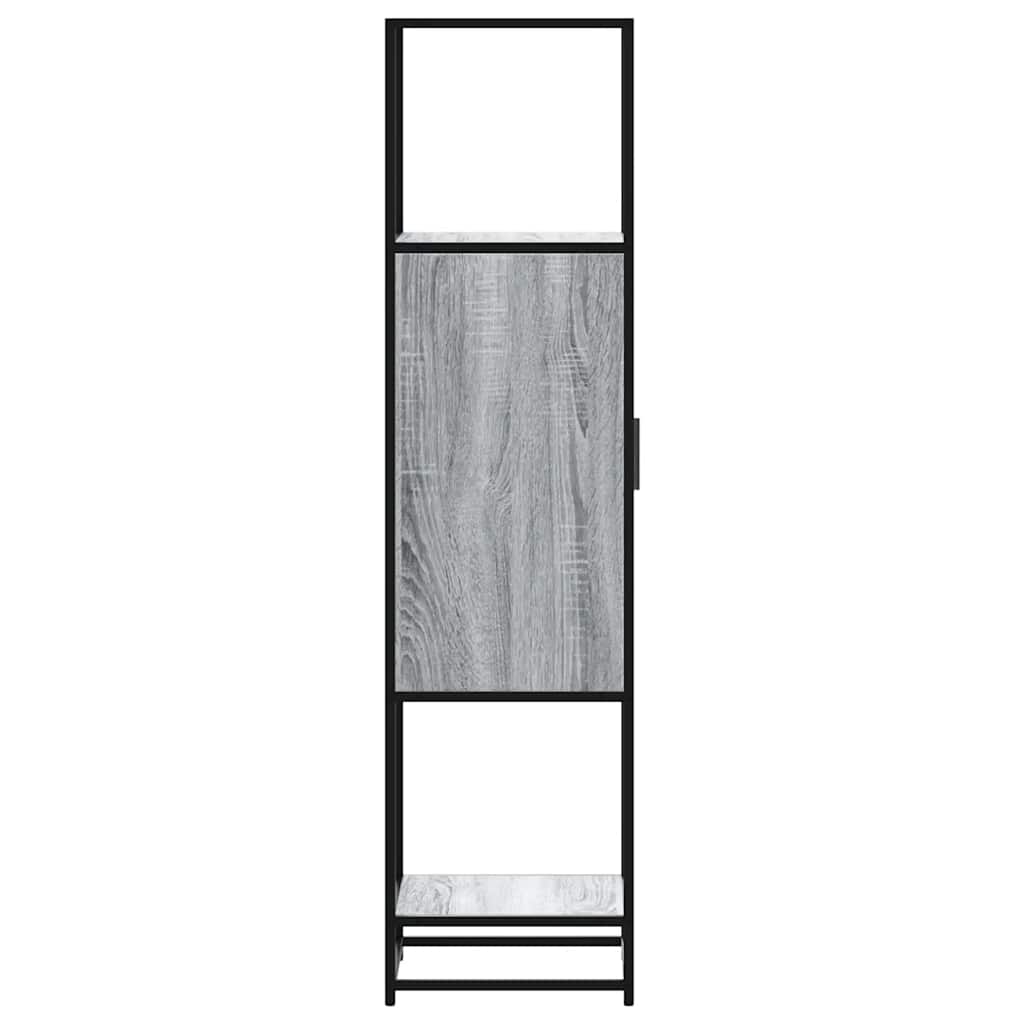 Buffet haut sonoma gris 35,5x35x139 cm bois d'ingénierie métal - XIOS
