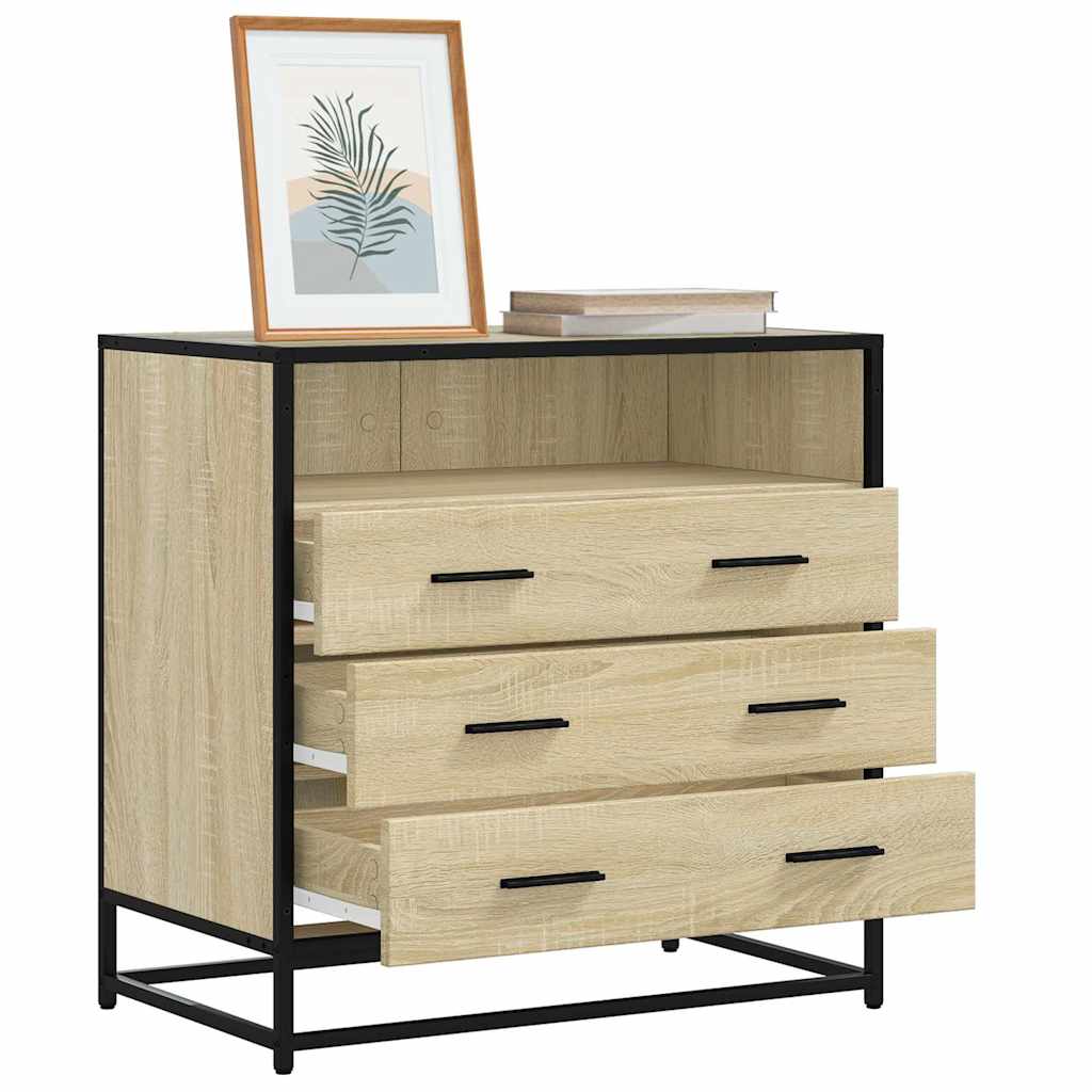 Commode chêne sonoma 70x41x70 cm bois d'ingénierie - XIOS