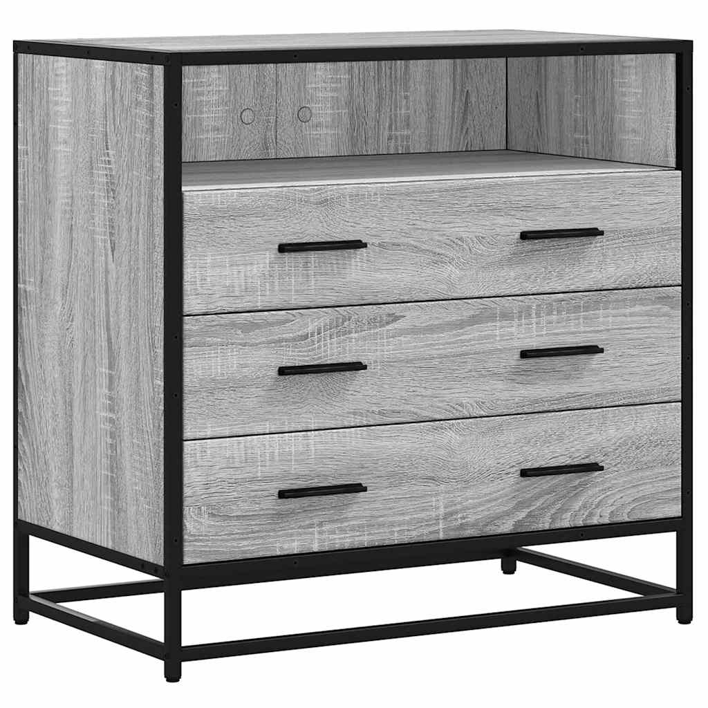 Commode sonoma gris 70x41x70 cm bois d'ingénierie - XIOS
