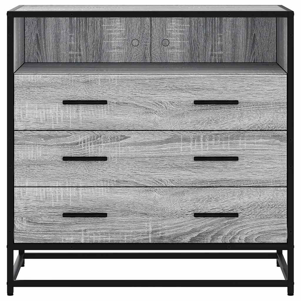 Commode sonoma gris 70x41x70 cm bois d'ingénierie - XIOS