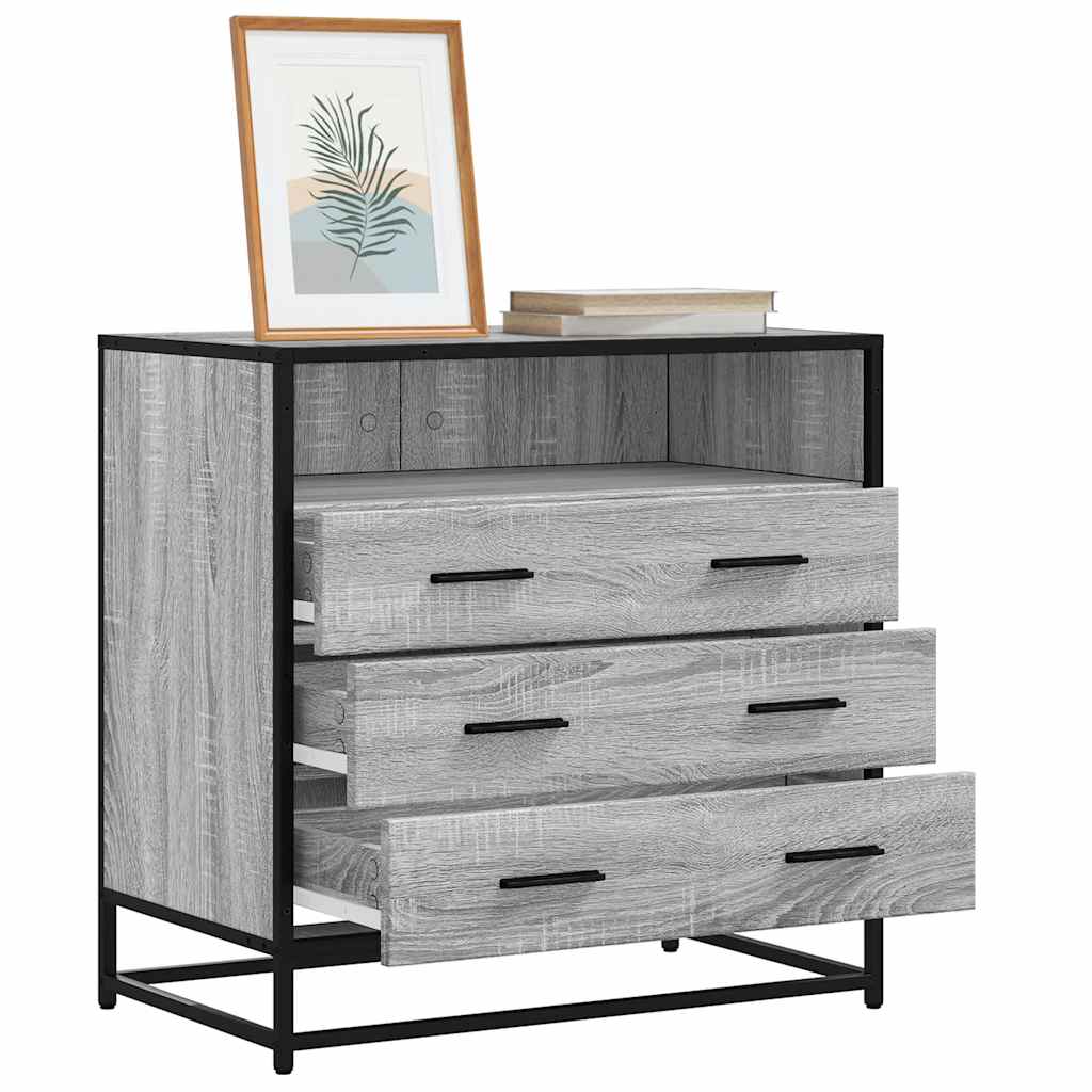 Commode sonoma gris 70x41x70 cm bois d'ingénierie - XIOS