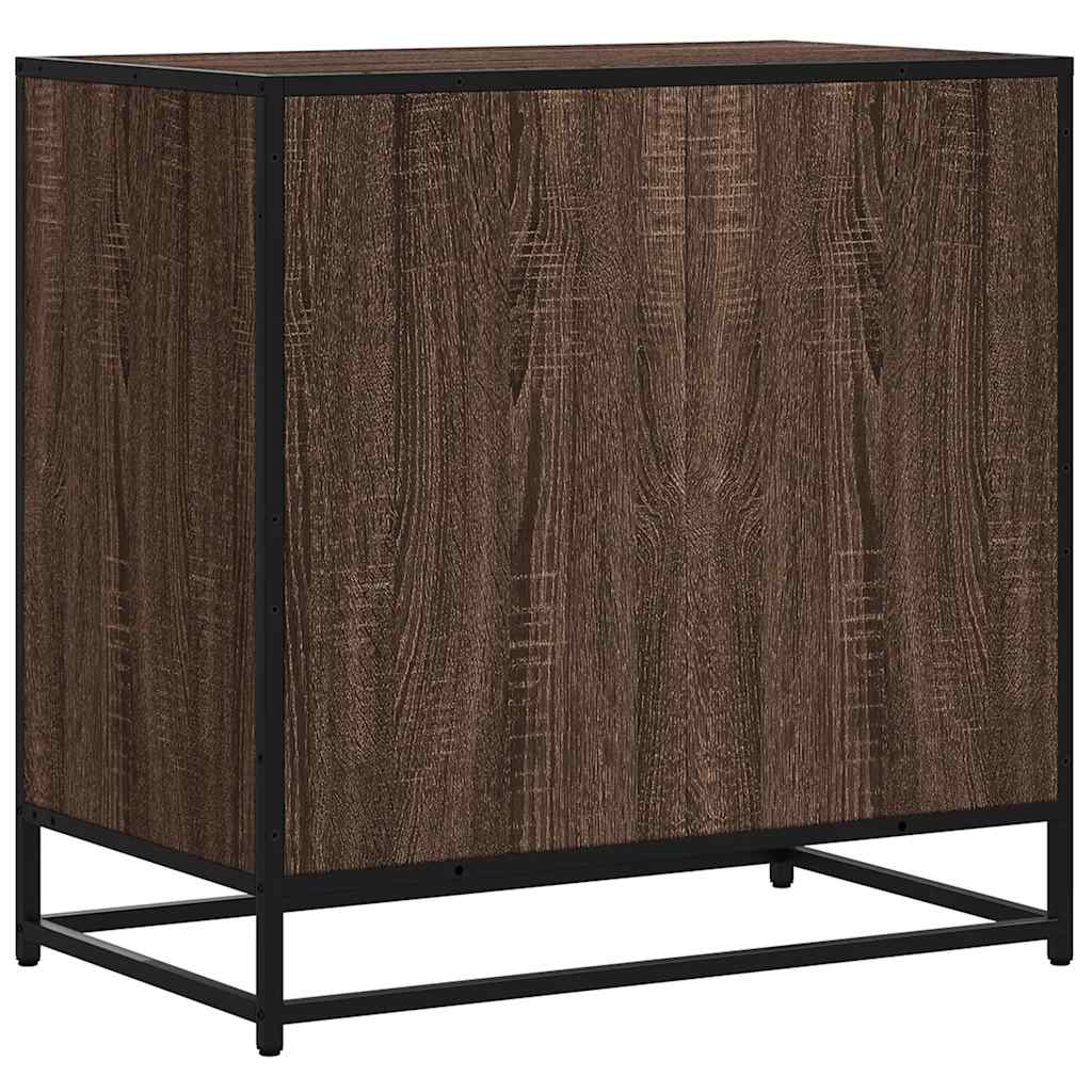 Commode chêne marron 70x41x70 cm bois d'ingénierie - XIOS