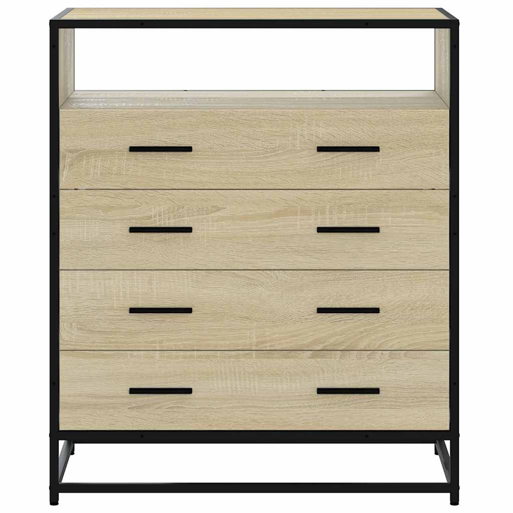 Commode chêne sonoma 70x41x83,5 cm bois d'ingénierie - XIOS