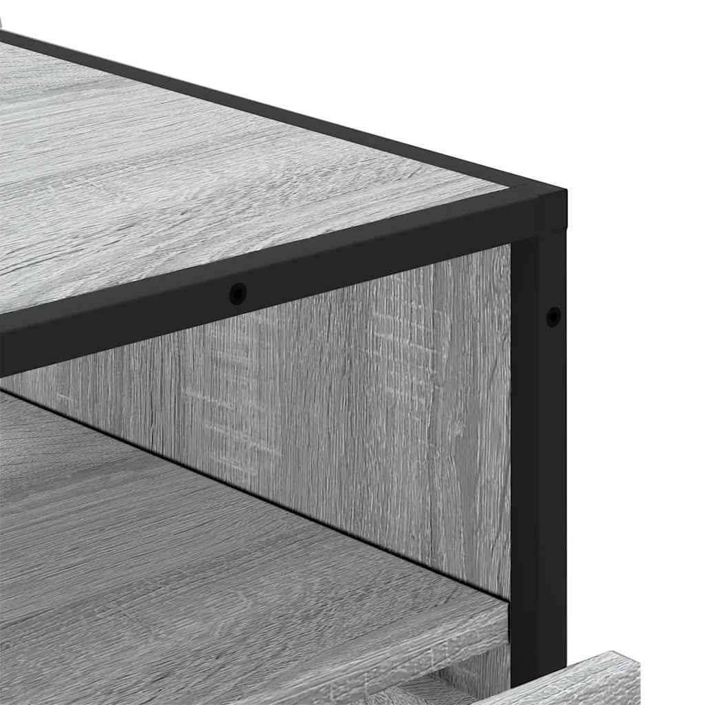 Commode sonoma gris 70x41x83,5 cm bois d'ingénierie - XIOS