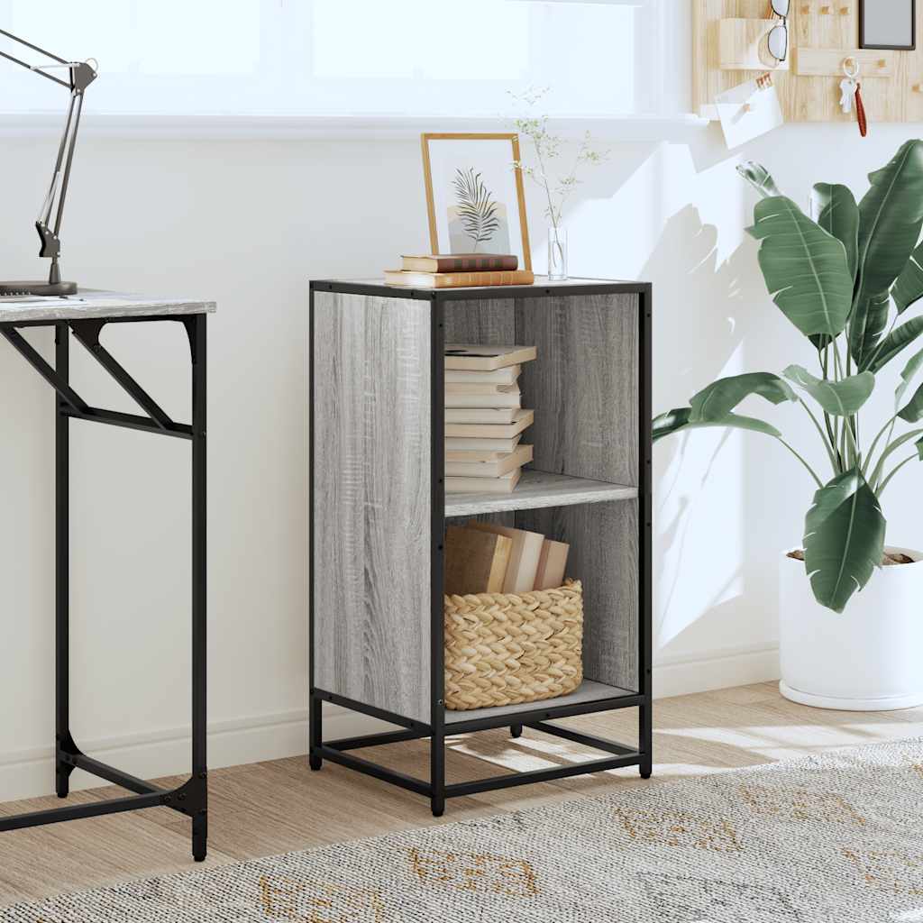 Bibliothèque sonoma gris 40x35x76 cm bois d'ingénierie - XIOS