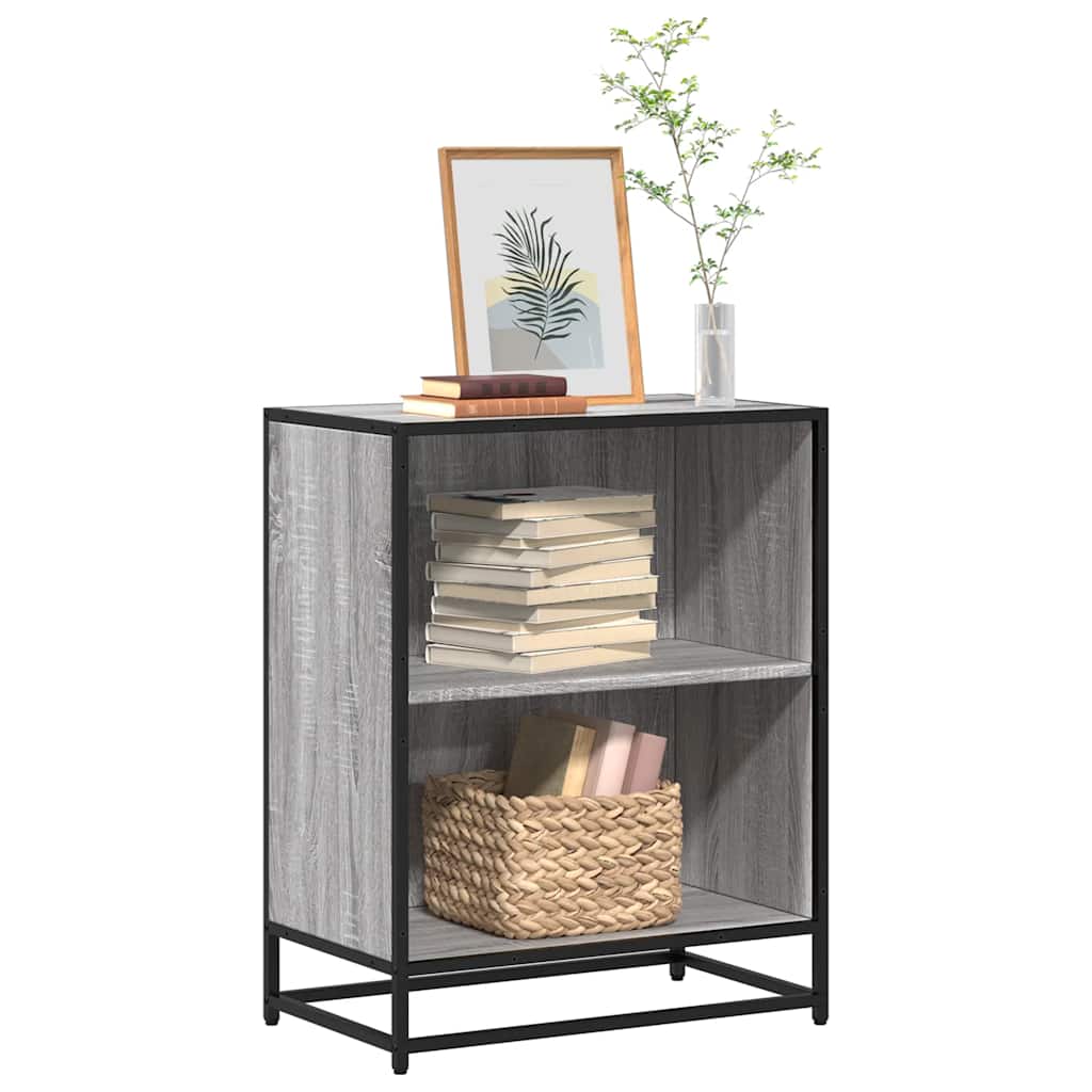 Bibliothèque sonoma gris 60x35x76 cm bois d'ingénierie - XIOS