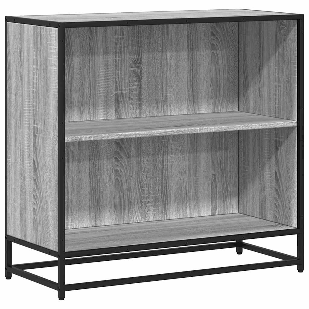 Bibliothèque sonoma gris 80,5x35x76 cm bois d'ingénierie - XIOS