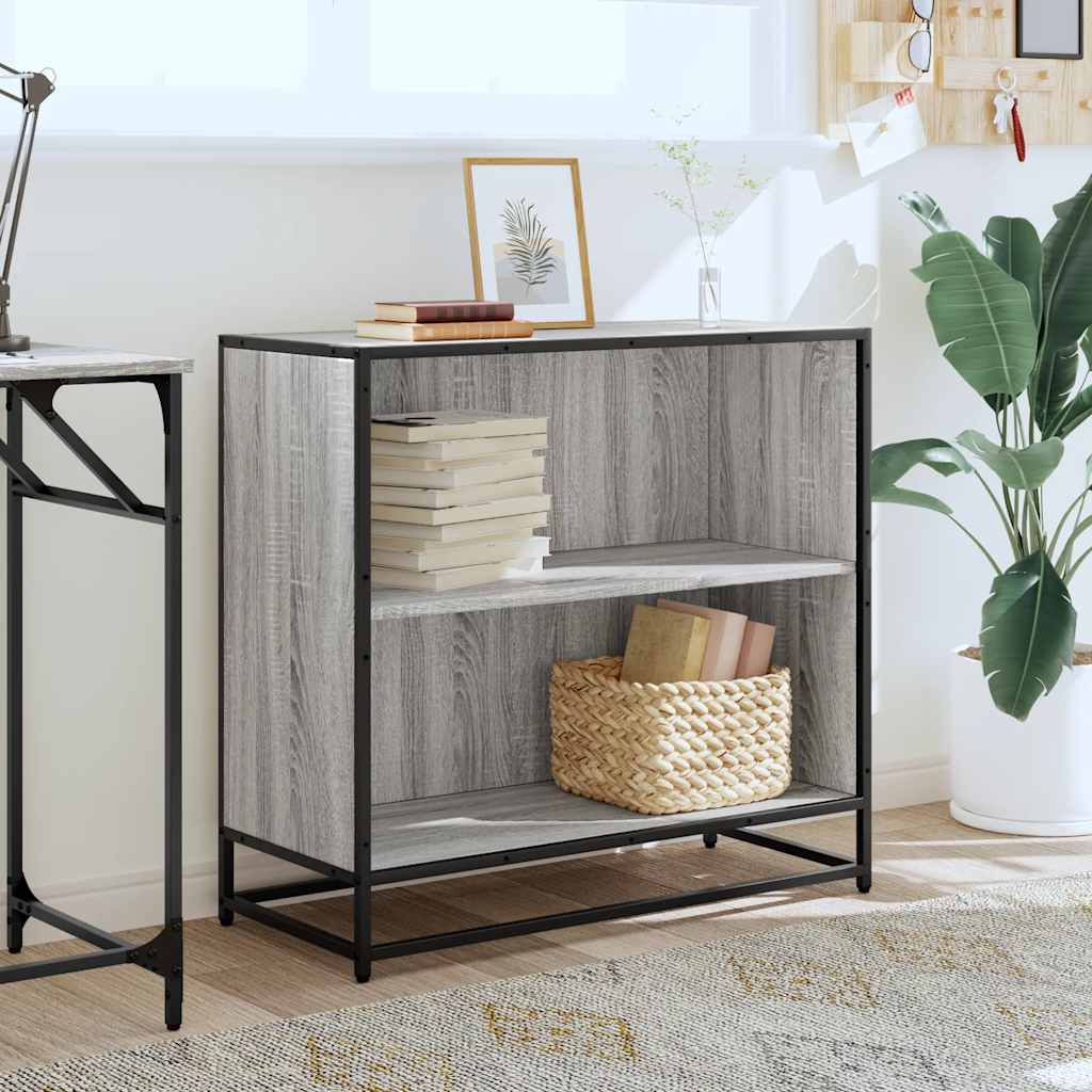 Bibliothèque sonoma gris 80,5x35x76 cm bois d'ingénierie - XIOS