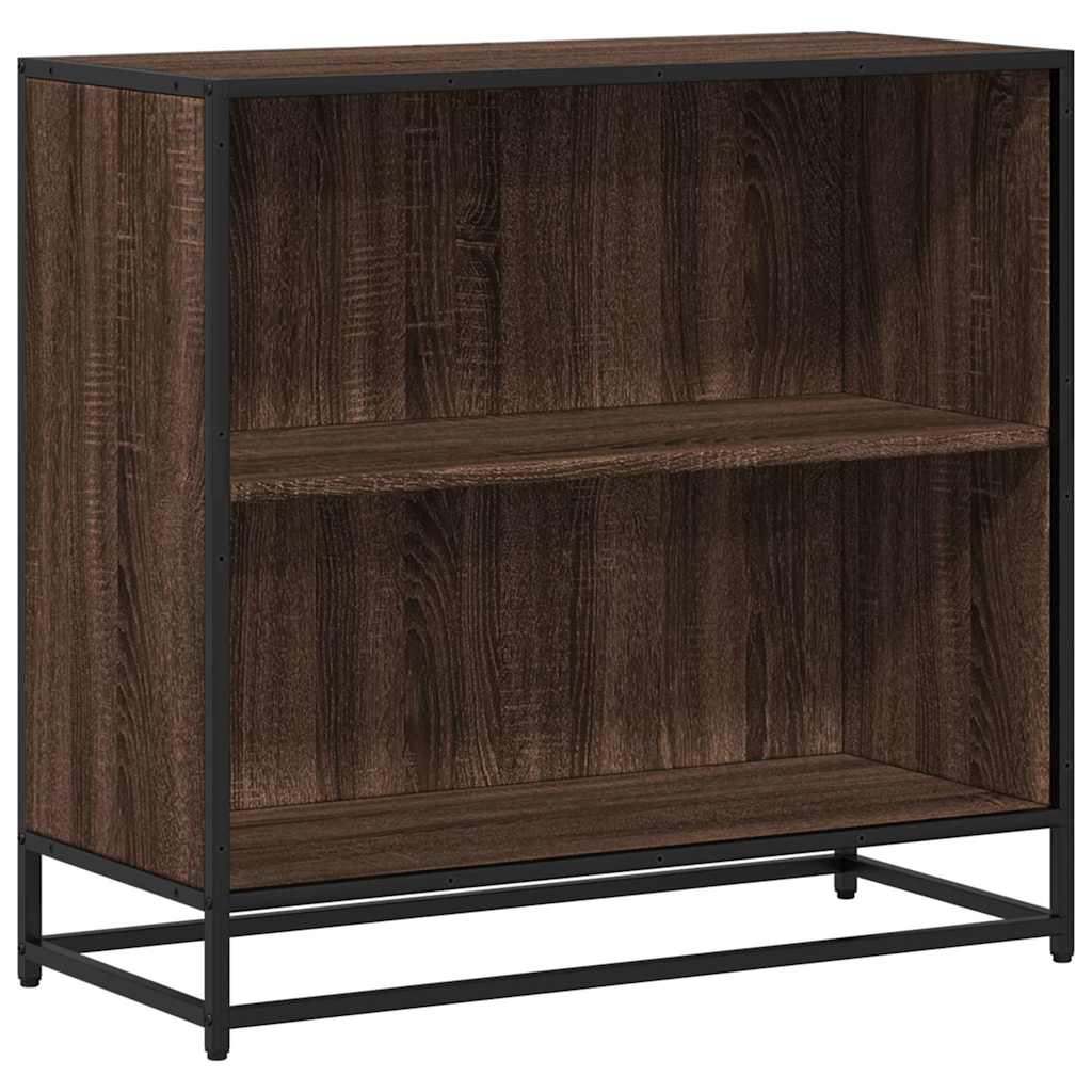 Bibliothèque chêne marron 80,5x35x76 cm bois d'ingénierie - XIOS