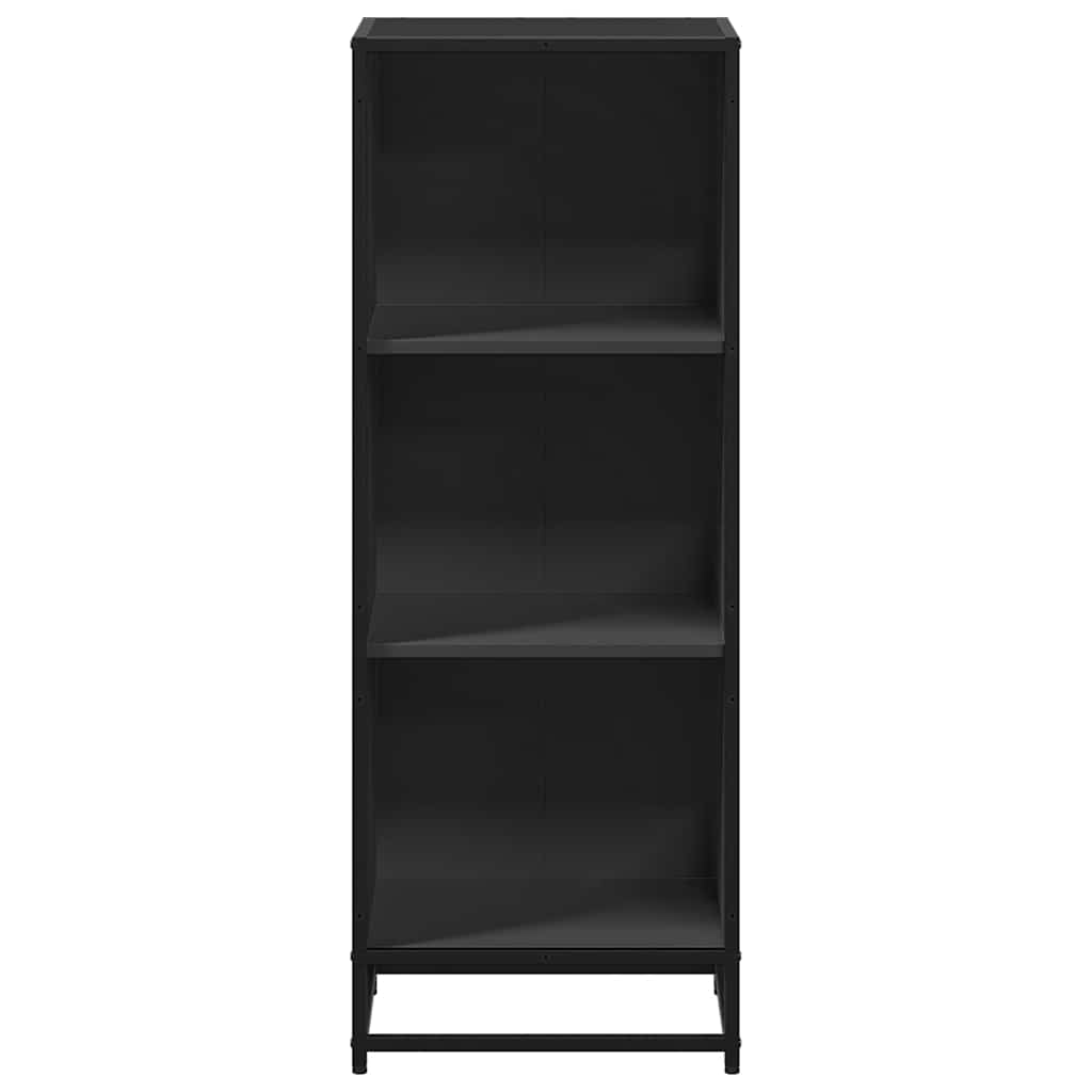 Bibliothèque noir 40x35x107,5 cm bois d'ingénierie - XIOS