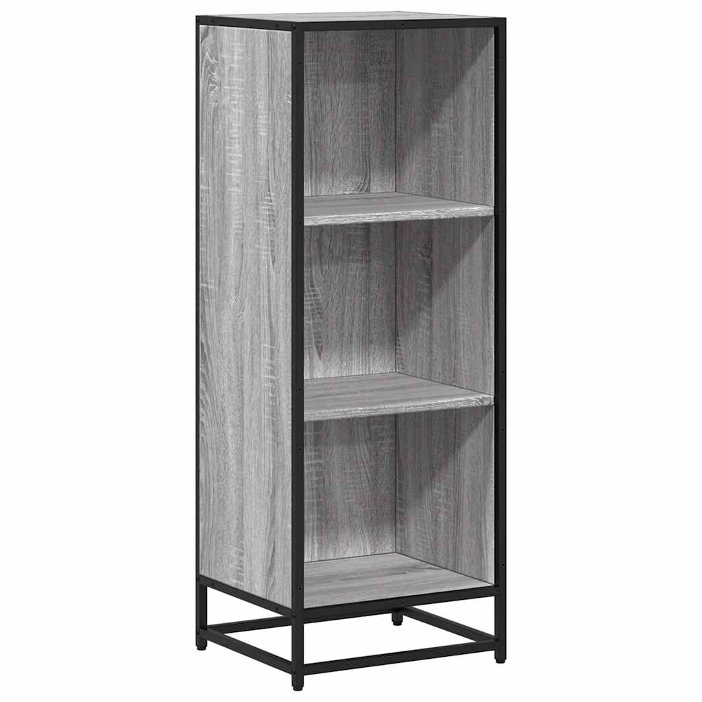 Bibliothèque sonoma gris 40x35x107,5 cm bois d'ingénierie - XIOS
