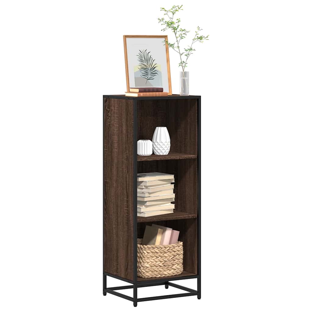 Bibliothèque chêne marron 40x35x107,5 cm bois d'ingénierie - XIOS