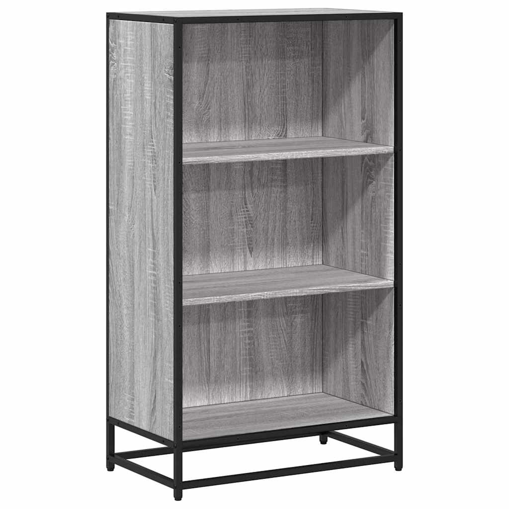Bibliothèque sonoma gris 60x35x107,5 cm bois d'ingénierie - XIOS