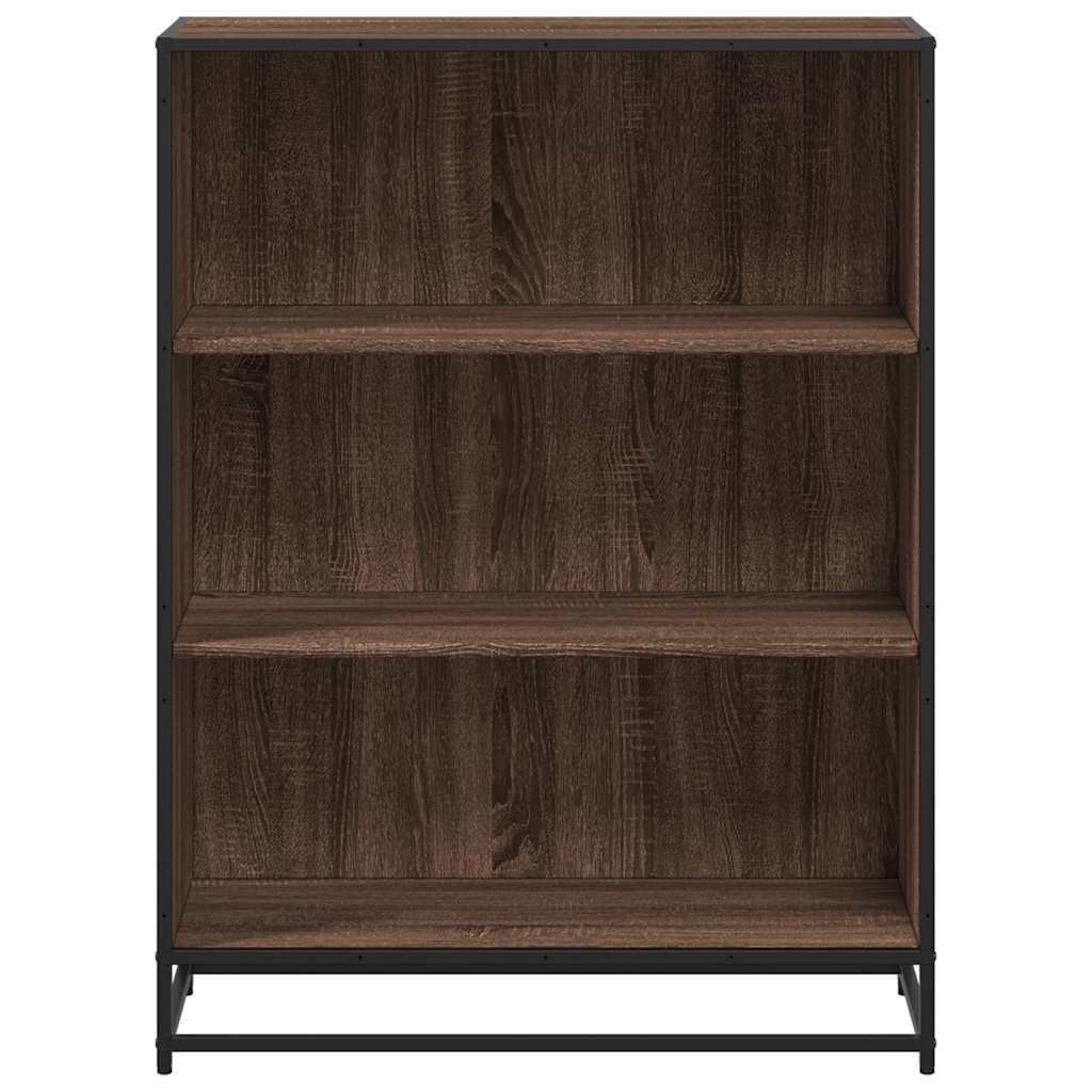 Bibliothèque chêne marron 80,5x35x107,5 cm bois d'ingénierie - XIOS