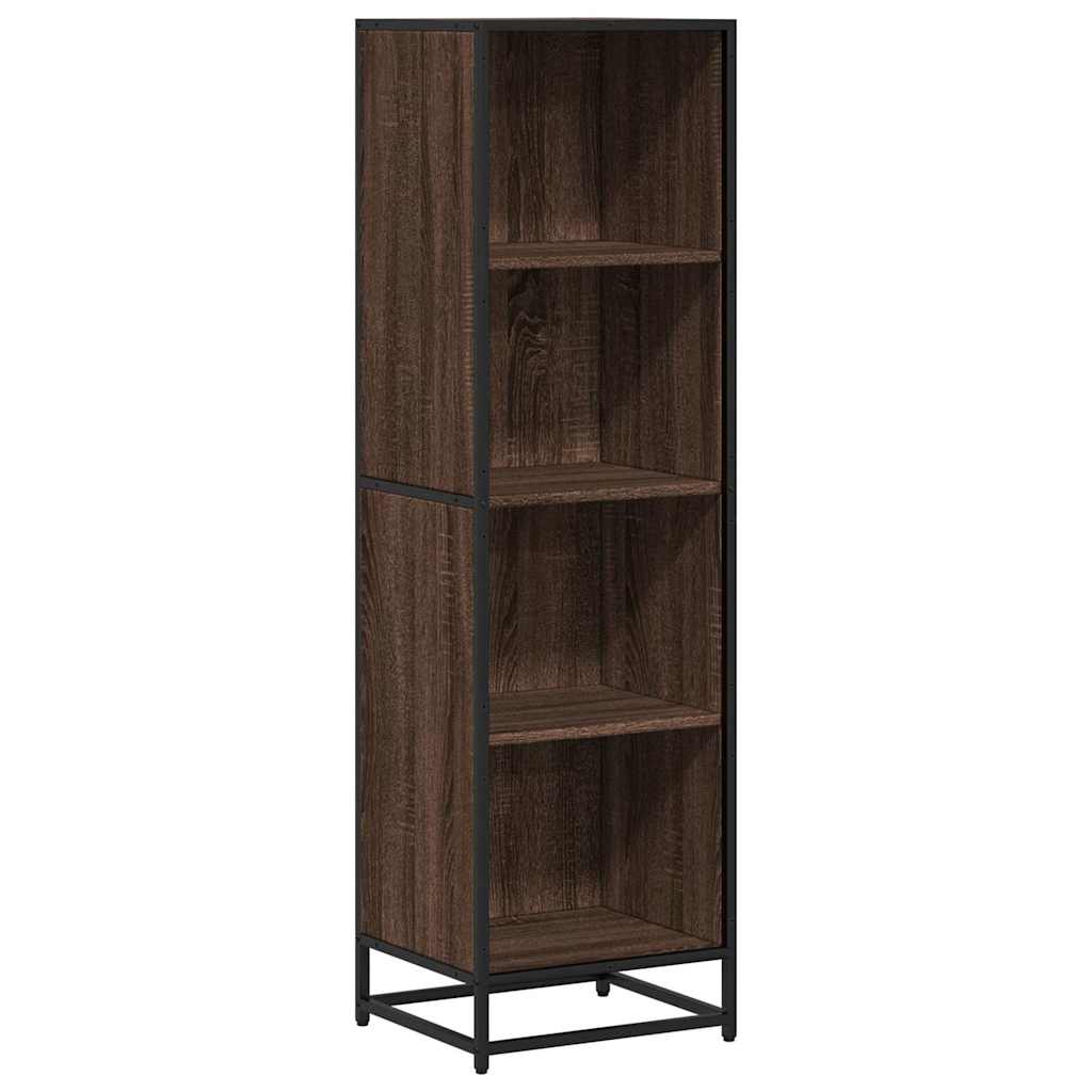 Bibliothèque chêne marron 40x35x139 cm bois d'ingénierie - XIOS