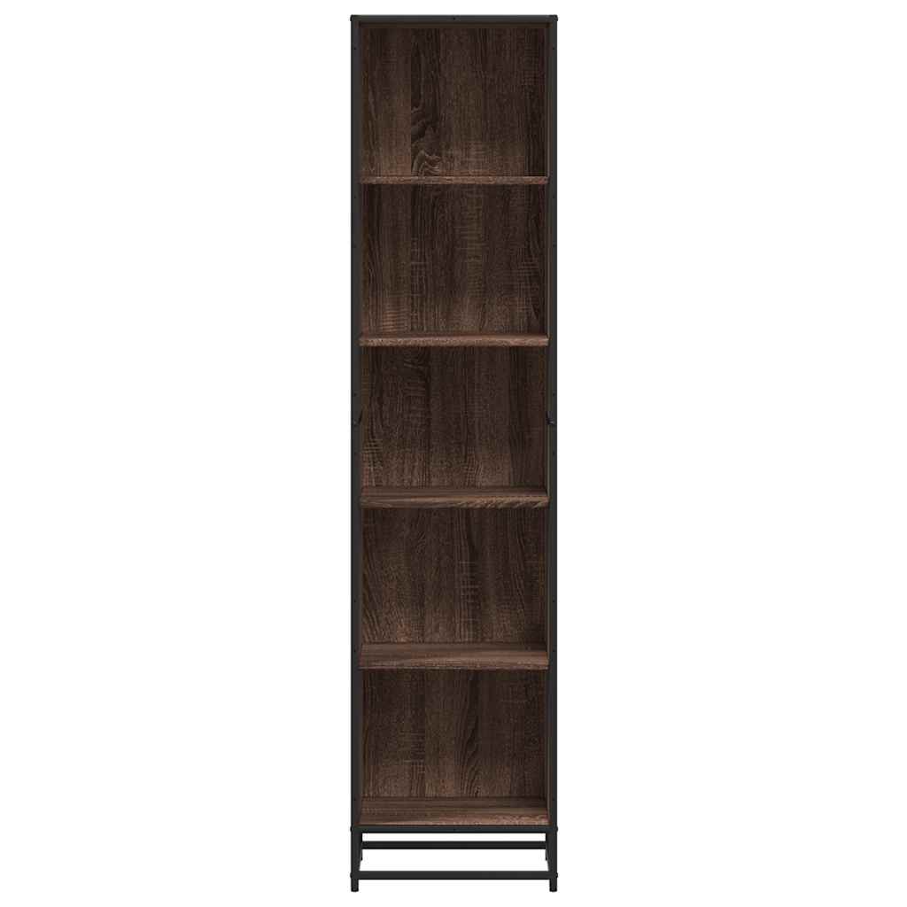 Bibliothèque chêne marron 40x35x170,5 cm bois d'ingénierie - XIOS