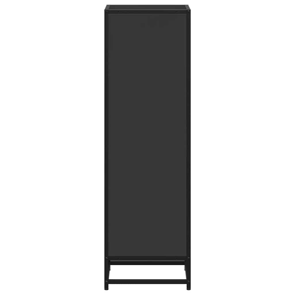 Bibliothèque noir 33,5x33x107,5 cm bois d'ingénierie - XIOS