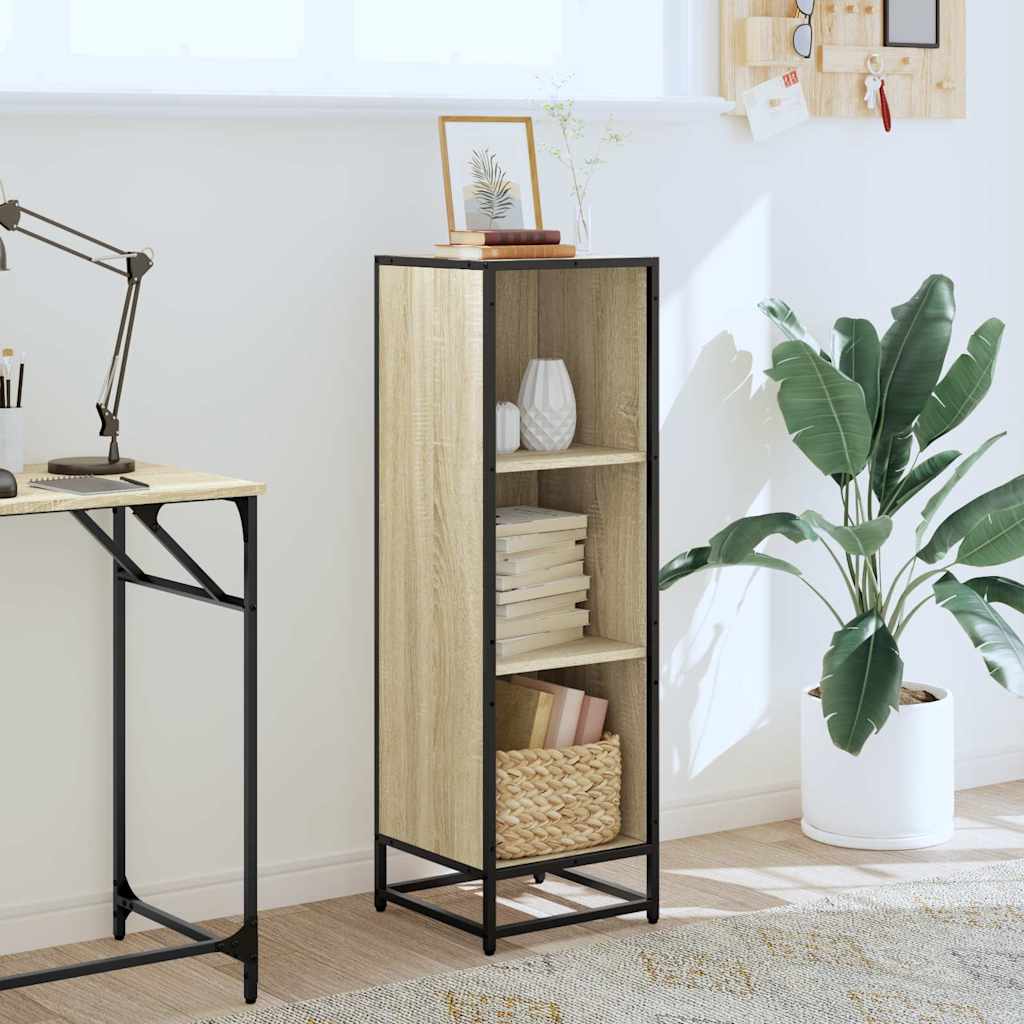 Bibliothèque chêne sonoma 33,5x33x107,5 cm bois d'ingénierie - XIOS