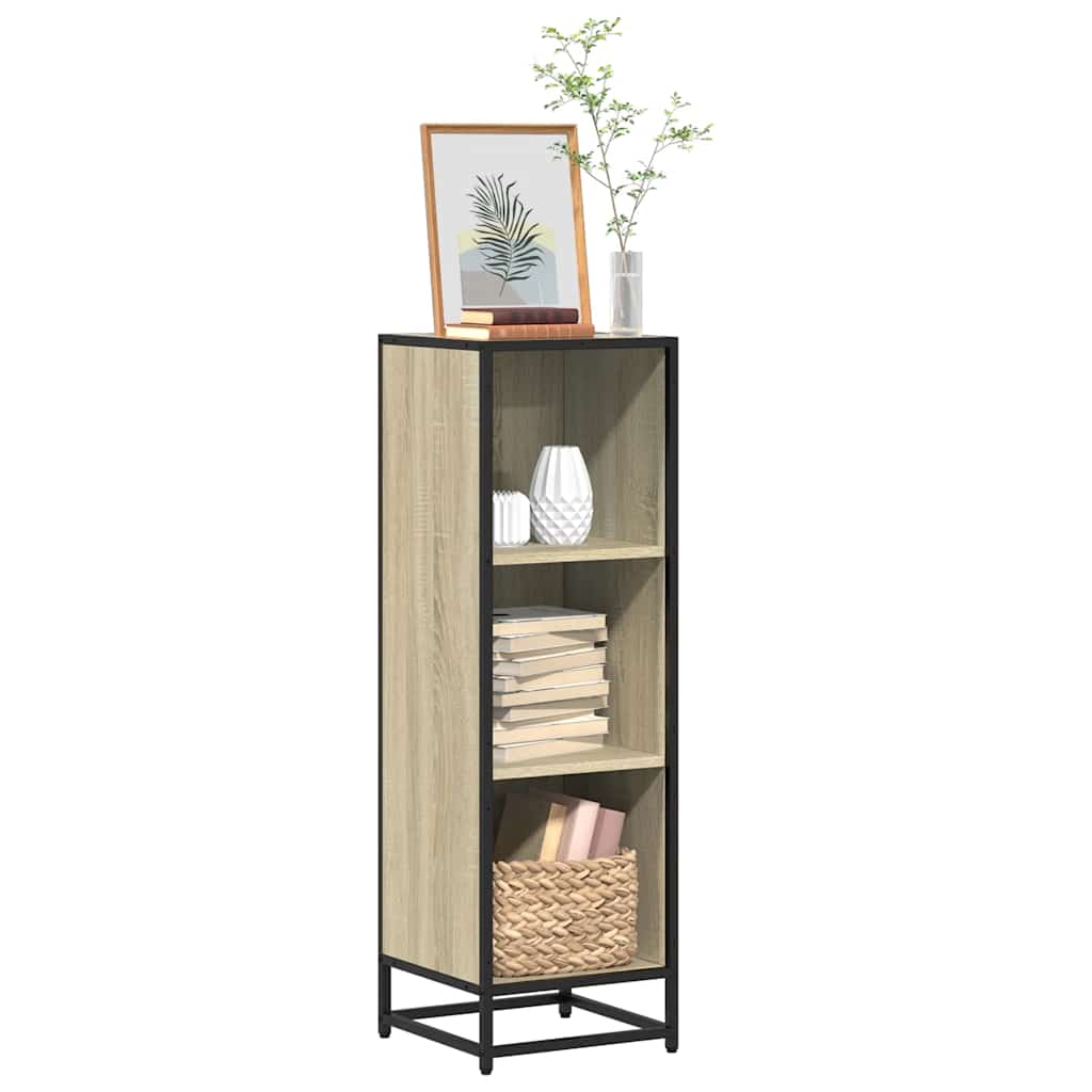 Bibliothèque chêne sonoma 33,5x33x107,5 cm bois d'ingénierie - XIOS