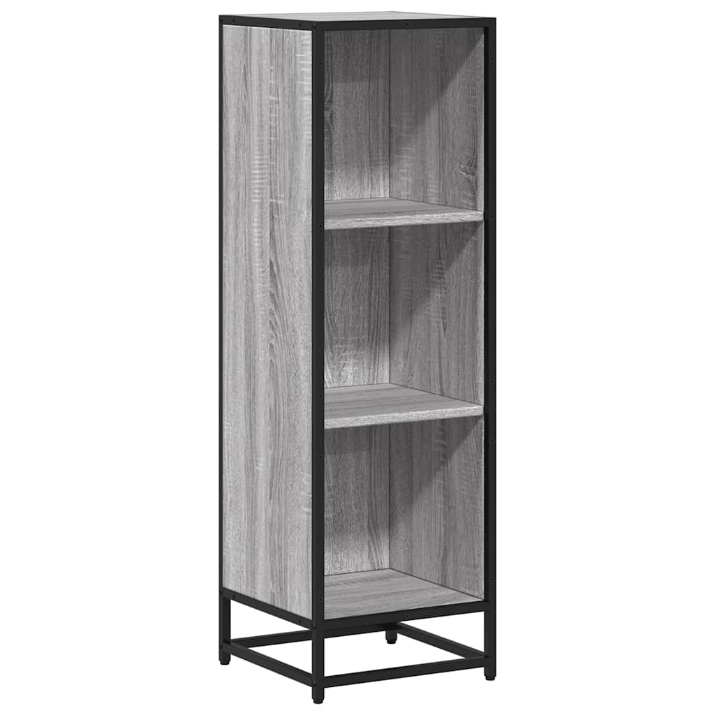 Bibliothèque sonoma gris 33,5x33x107,5 cm bois d'ingénierie - XIOS