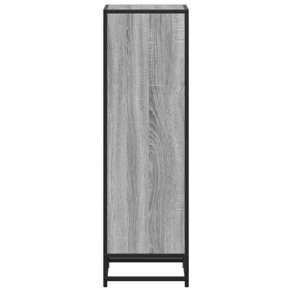 Bibliothèque sonoma gris 33,5x33x107,5 cm bois d'ingénierie - XIOS