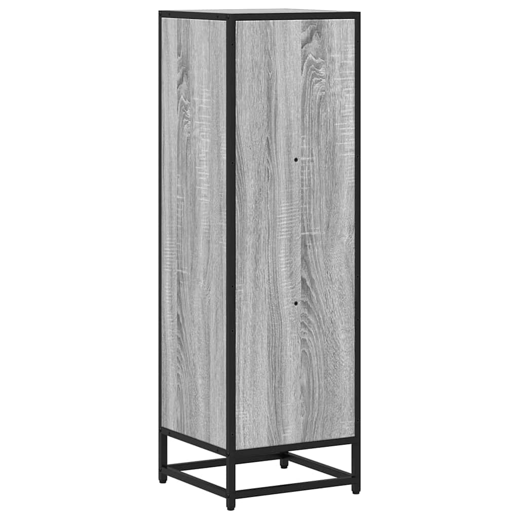 Bibliothèque sonoma gris 33,5x33x107,5 cm bois d'ingénierie - XIOS