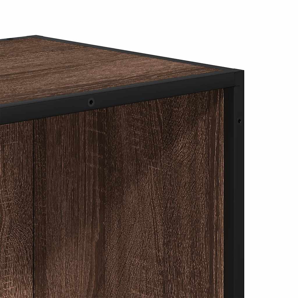 Bibliothèque chêne marron 33,5x33x107,5 cm bois d'ingénierie - XIOS