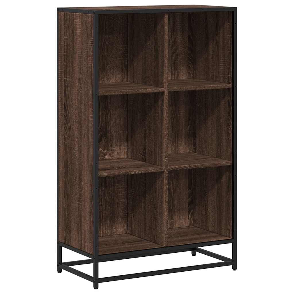 Bibliothèque chêne marron 65,5x33x107,5 cm bois d'ingénierie - XIOS
