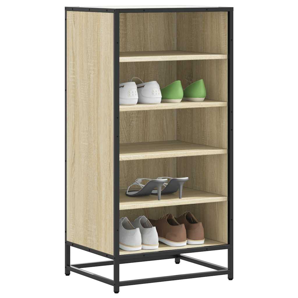 Étagère à chaussures chêne sonoma 48x38x97,5 cm bois ingénierie - XIOS