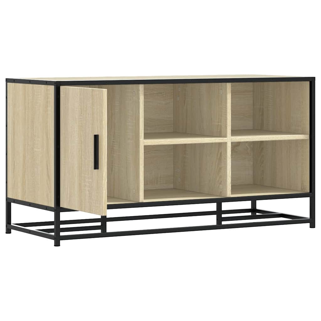 Banc à chaussures chêne sonoma bois d'ingénierie et métal - XIOS