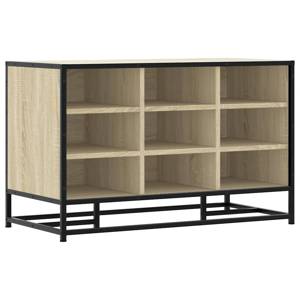 Banc à chaussures chêne sonoma bois d'ingénierie et métal - XIOS