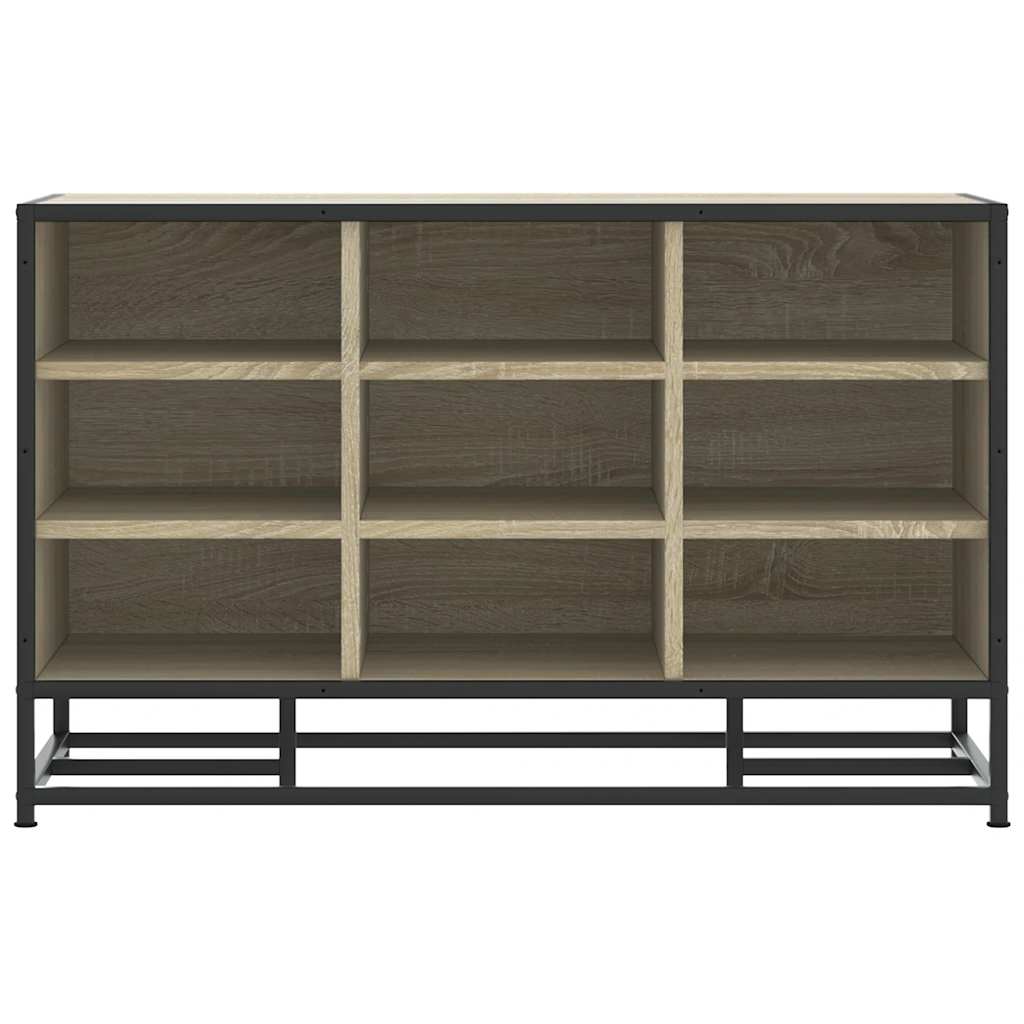 Banc à chaussures chêne sonoma bois d'ingénierie et métal - XIOS