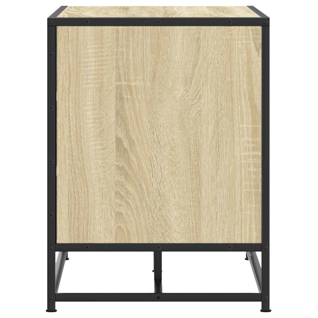 Banc à chaussures chêne sonoma bois d'ingénierie et métal - XIOS
