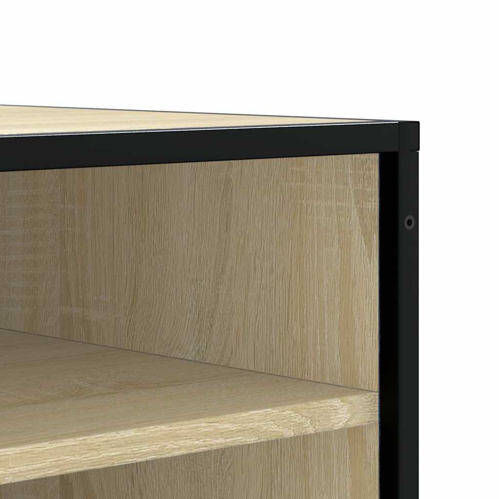 Banc à chaussures chêne sonoma bois d'ingénierie et métal - XIOS