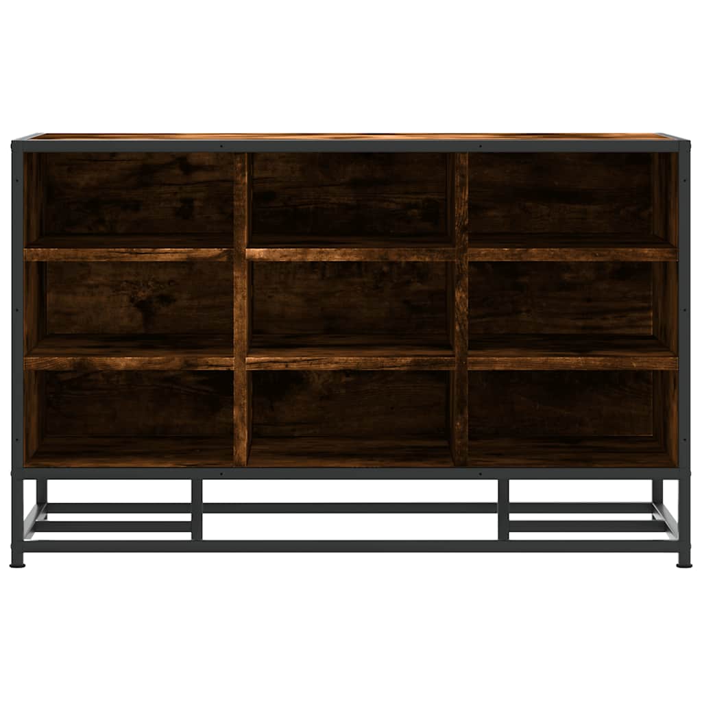 Banc à chaussures chêne fumé bois d'ingénierie et métal - XIOS