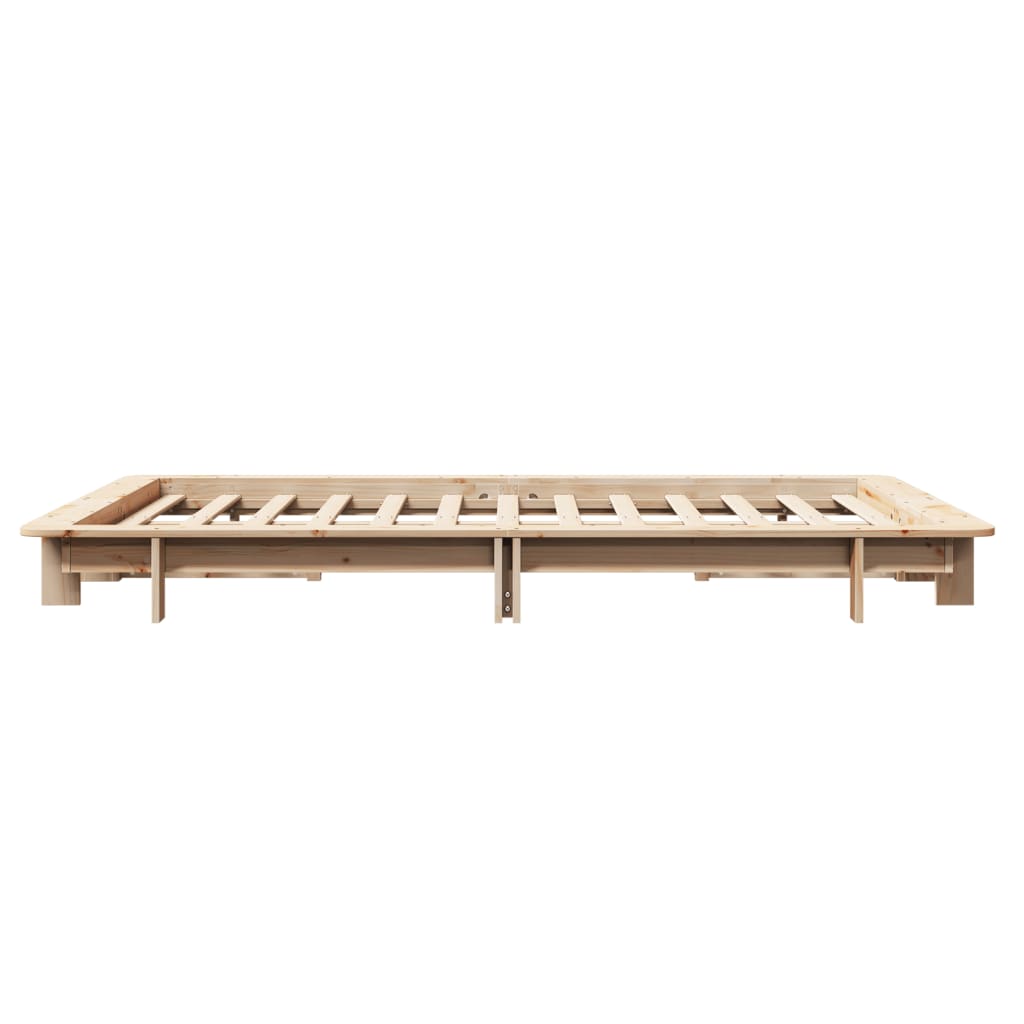 Cadre de lit sans matelas 120x200 cm bois de pin massif - XIOS