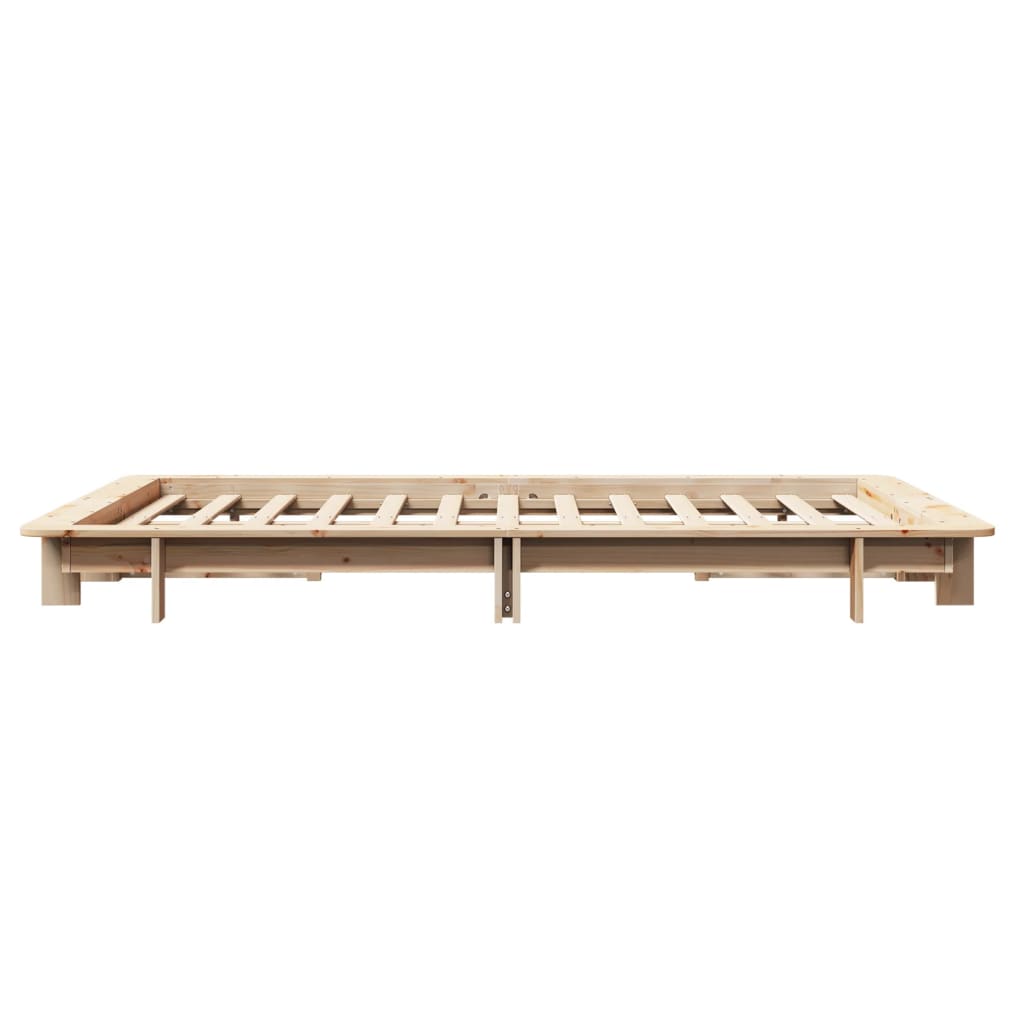 Cadre de lit sans matelas 120x190 cm bois de pin massif - XIOS