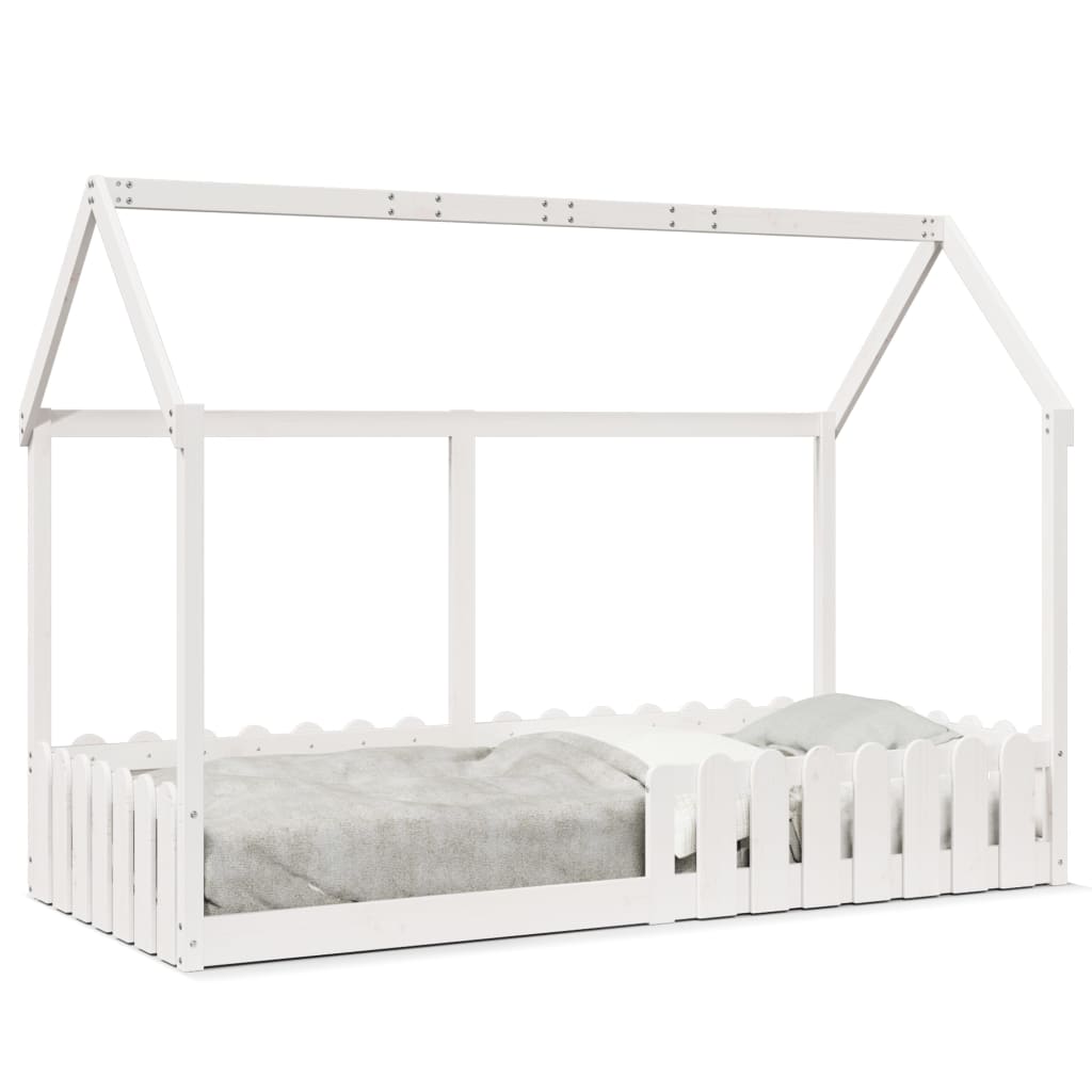 Cadre de lit d'enfants forme de maison sans matelas 90x200 cm - XIOS