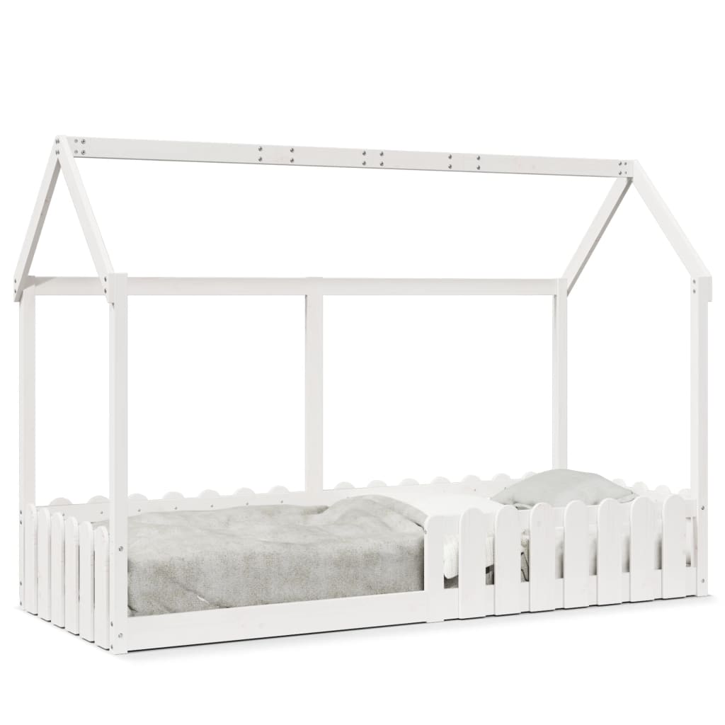Cadre de lit d'enfants forme de maison sans matelas 80x200 cm - XIOS