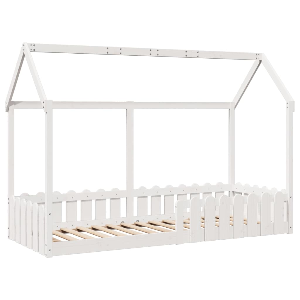 Cadre de lit d'enfants forme de maison sans matelas 80x200 cm - XIOS
