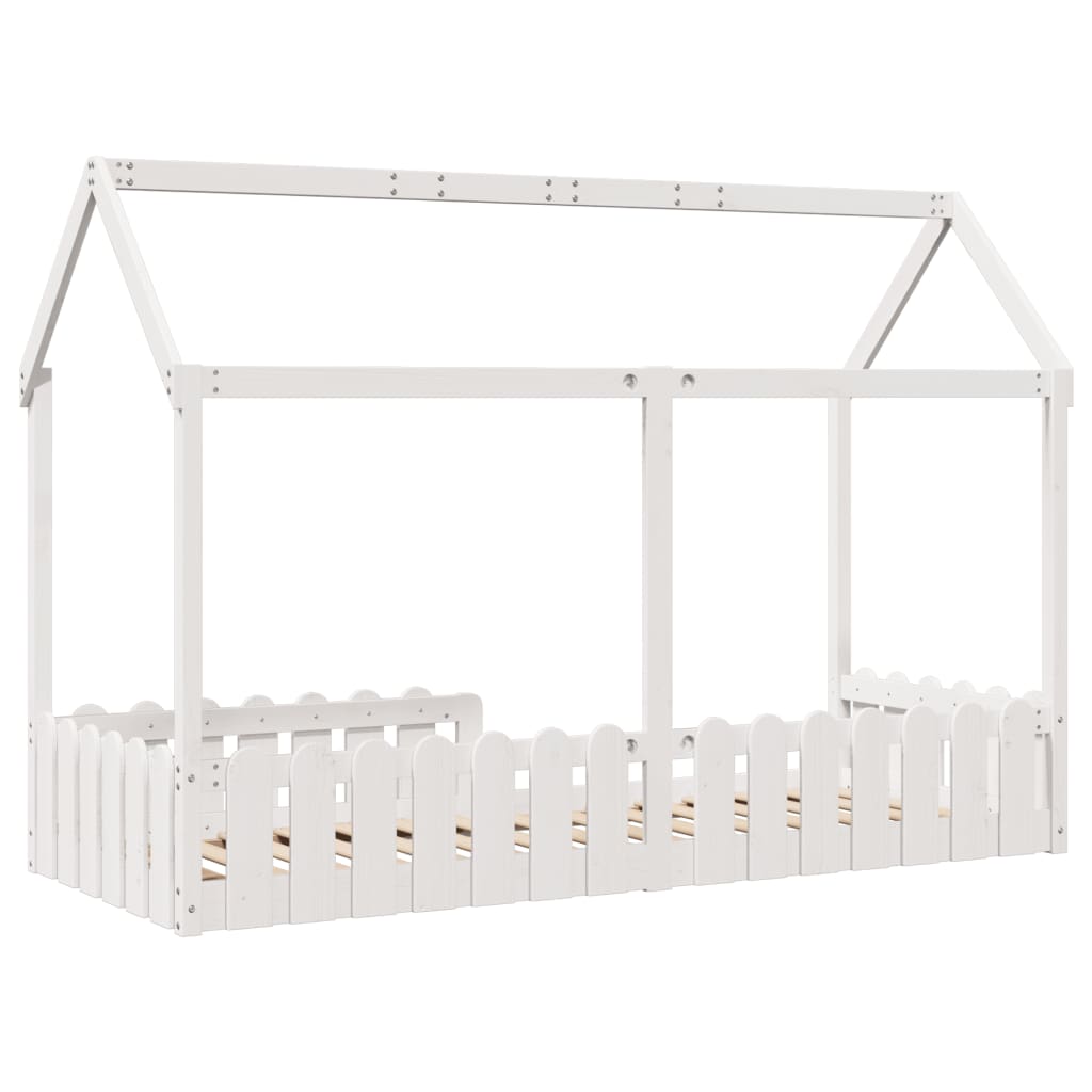 Cadre de lit d'enfants forme de maison sans matelas 80x200 cm - XIOS